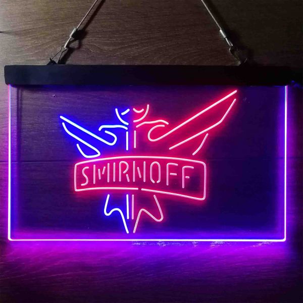 Smirnoff Logo Classic Dual LED Neon Light Sign